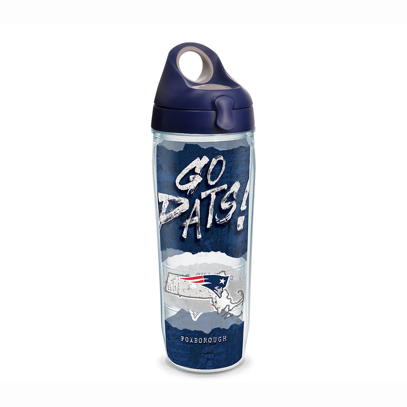 Tervis 24.OZ Water Bottle NFL NE PATS Statement GO PATS! 888633615453